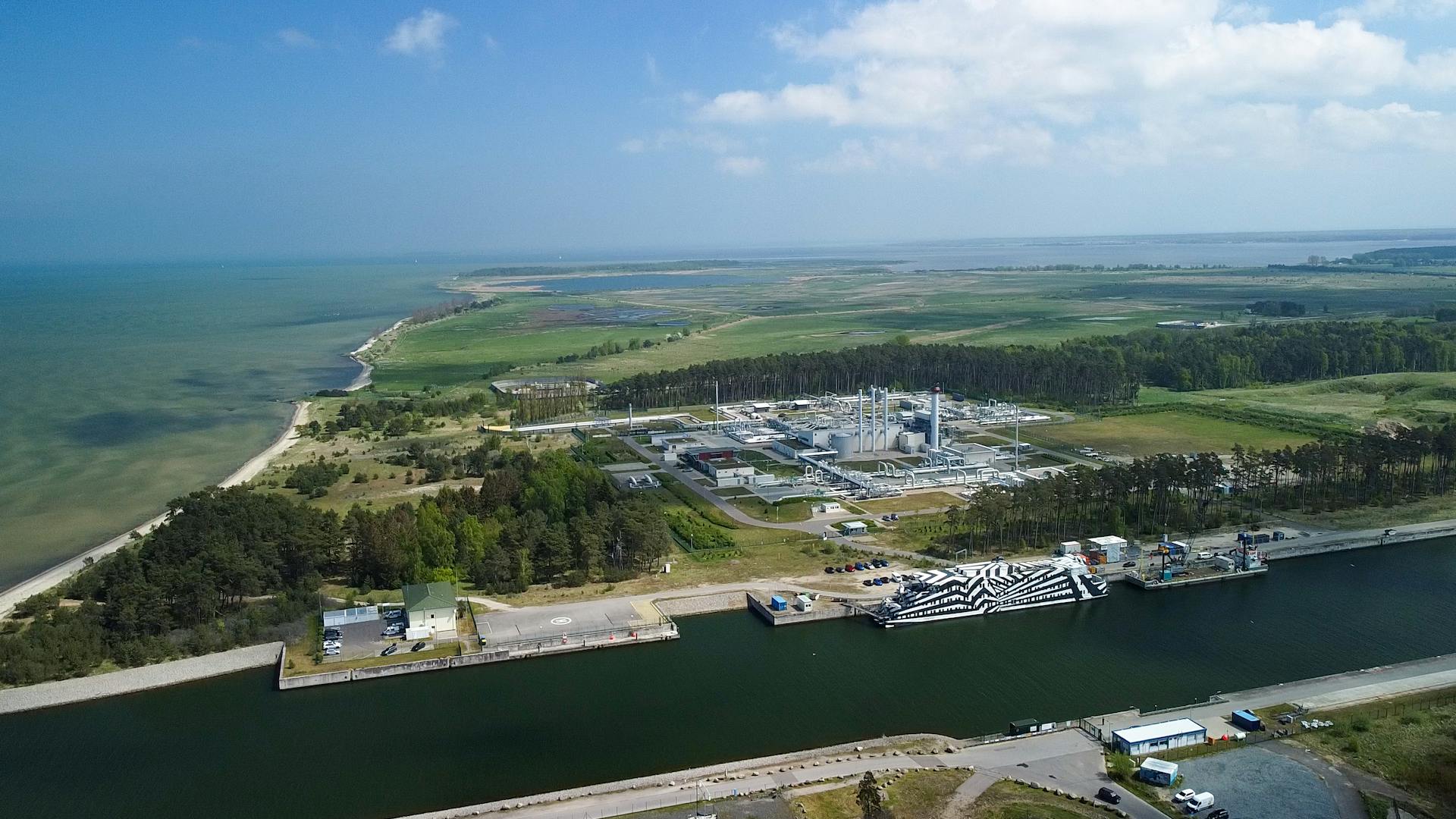 The Receiving Station for the Nord Stream 1 Pipeline near Lubmin, Germany