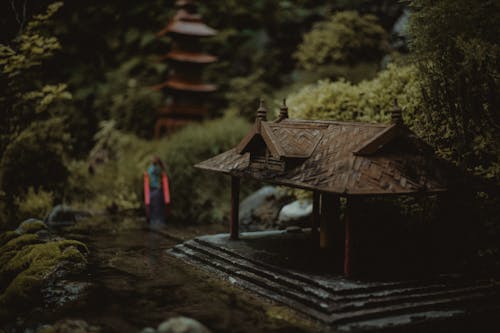 Kostenloses Stock Foto zu japanische kultur, miniatur, tempel