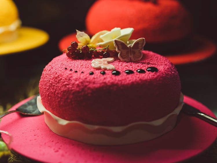 Close-Up Shot Of A Delicious Cake