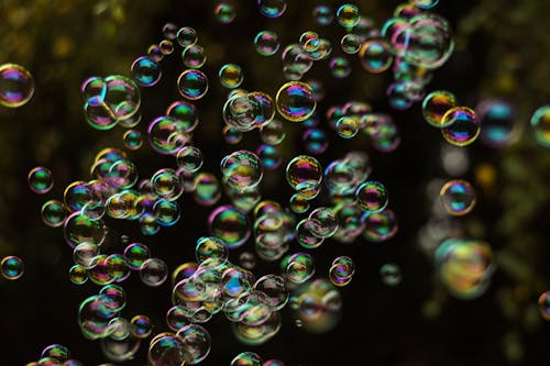 Soap Bubbles Floating on Air 