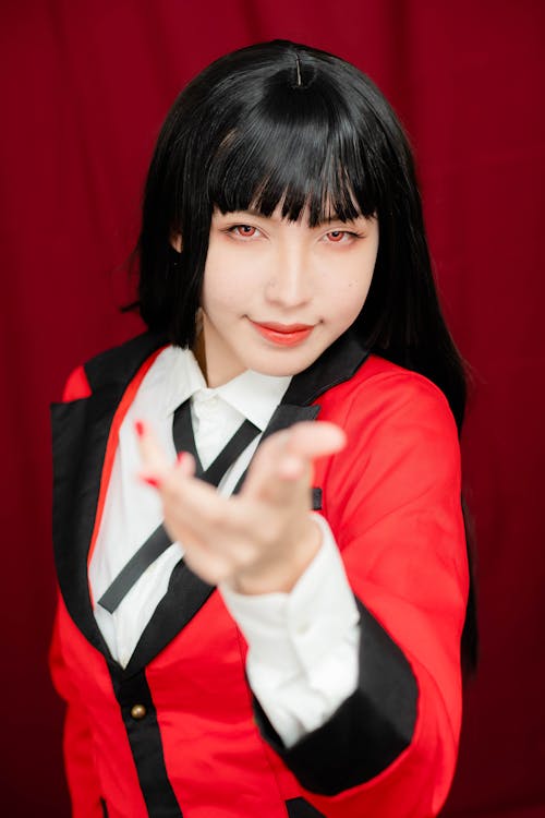 Cosplayer Pointing Her Finger