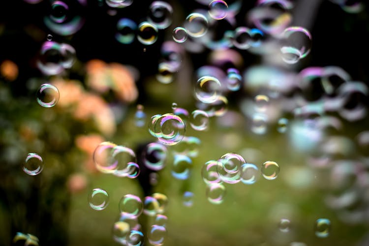 Bubbles Floating In The Air