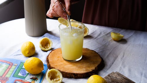 Gratis lagerfoto af citroner, Citrus, drikkeglas