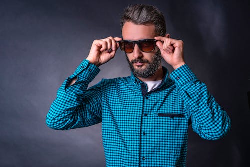 Bearded Man Wearing Sunglasses