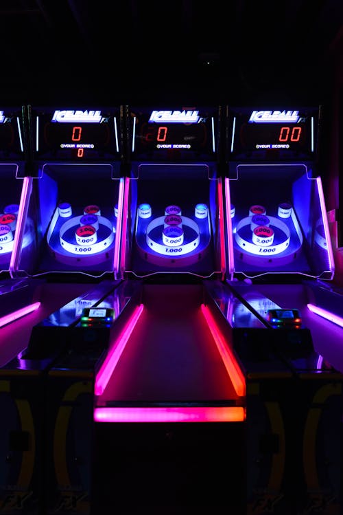 Máquina Arcade De Bolos Con Iluminación Led