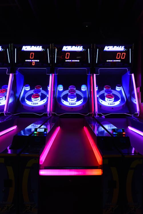 Máquina Arcade De Bolos Con Iluminación Led