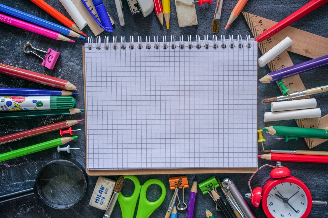 Notebook and School Supplies · Free Stock Photo