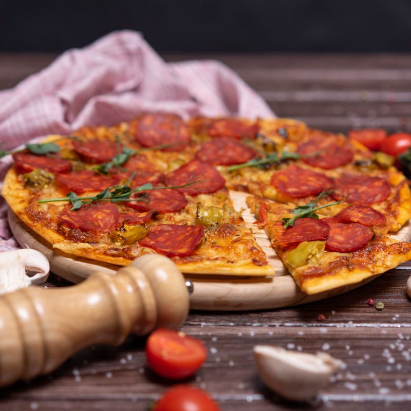 Garlic Knot Pizza with Herb Butter