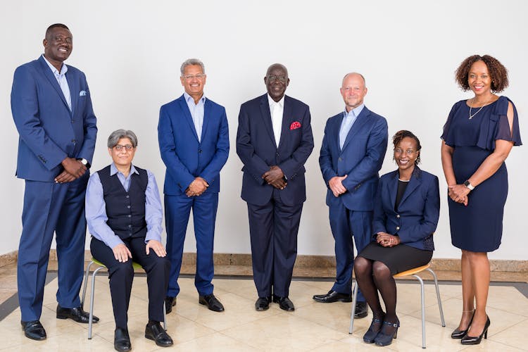 Portrait Of A Group Of People Smiling