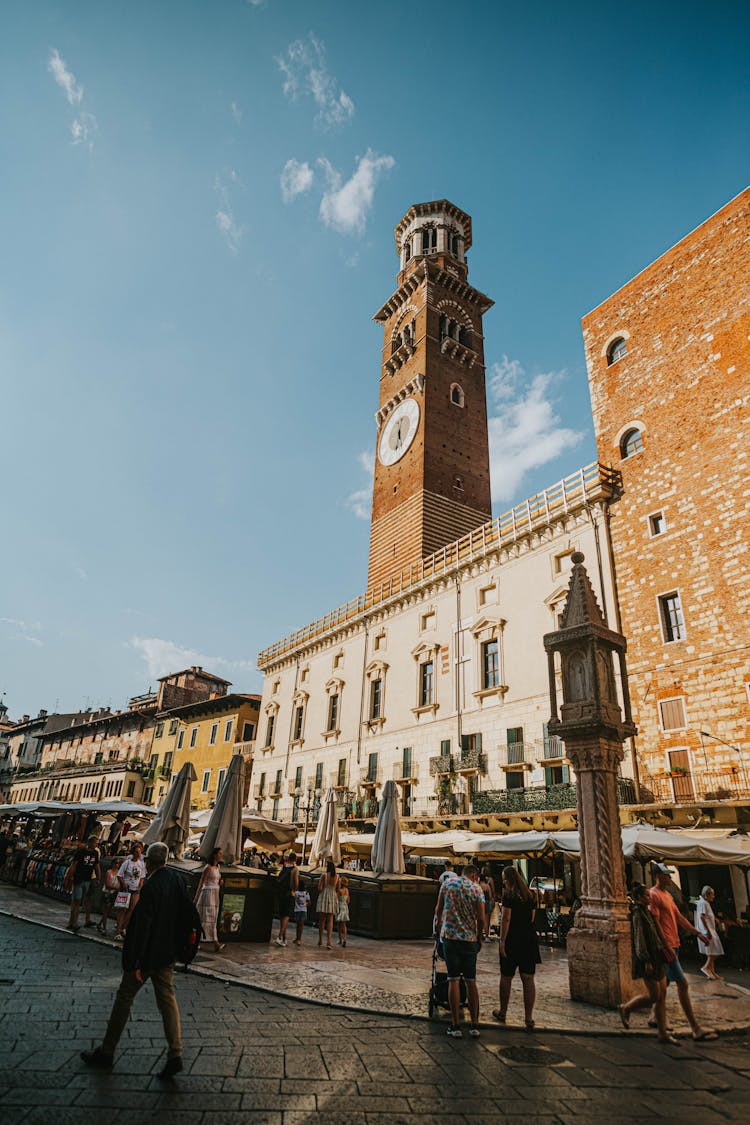 Torre Dei Lamberti In Verona, Italy