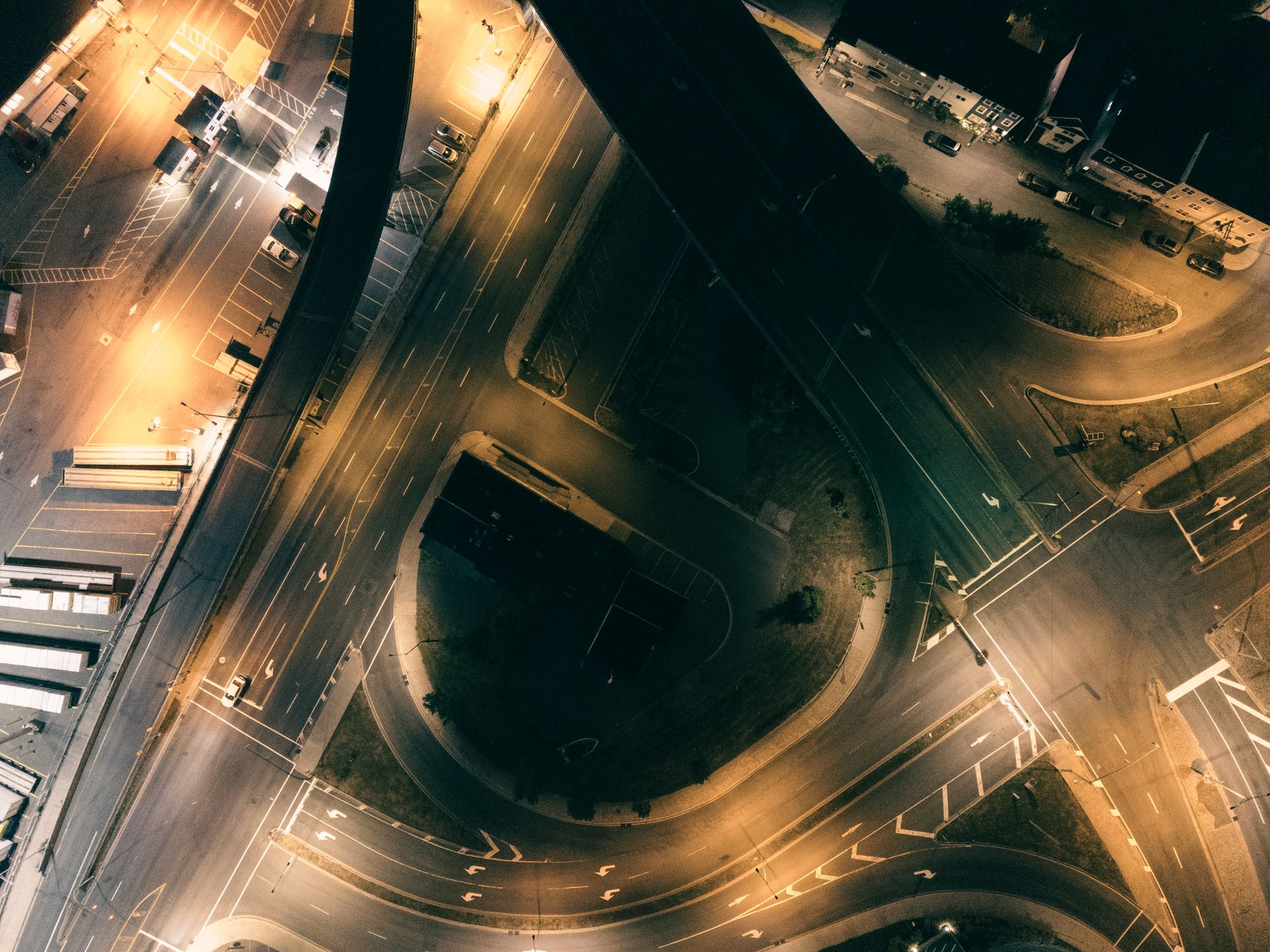 Aerial View of City Road