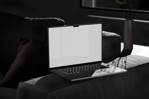Ilmainen kuvapankkikuva tunnisteilla kannettava tietokone, malli, sohva