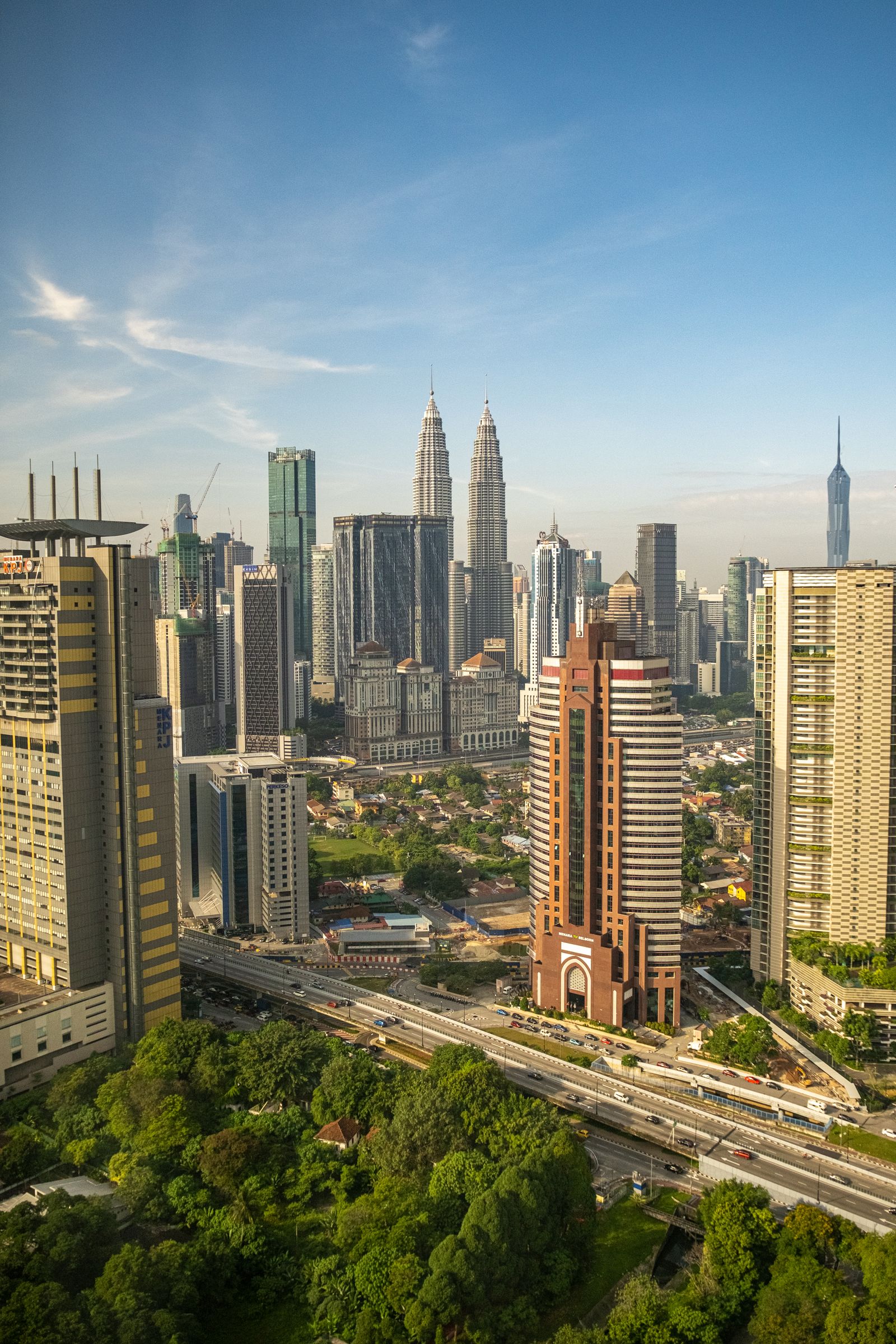 Southeast Asian skyline representing overseas market expansion