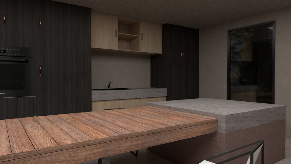 Mountain Modern style kitchen with natural wood cabinets and dark stone countertops - kitchen designer denver co Mountain Modern style kitchen with natural wood cabinets and dark stone countertops - kitchen designer denver co