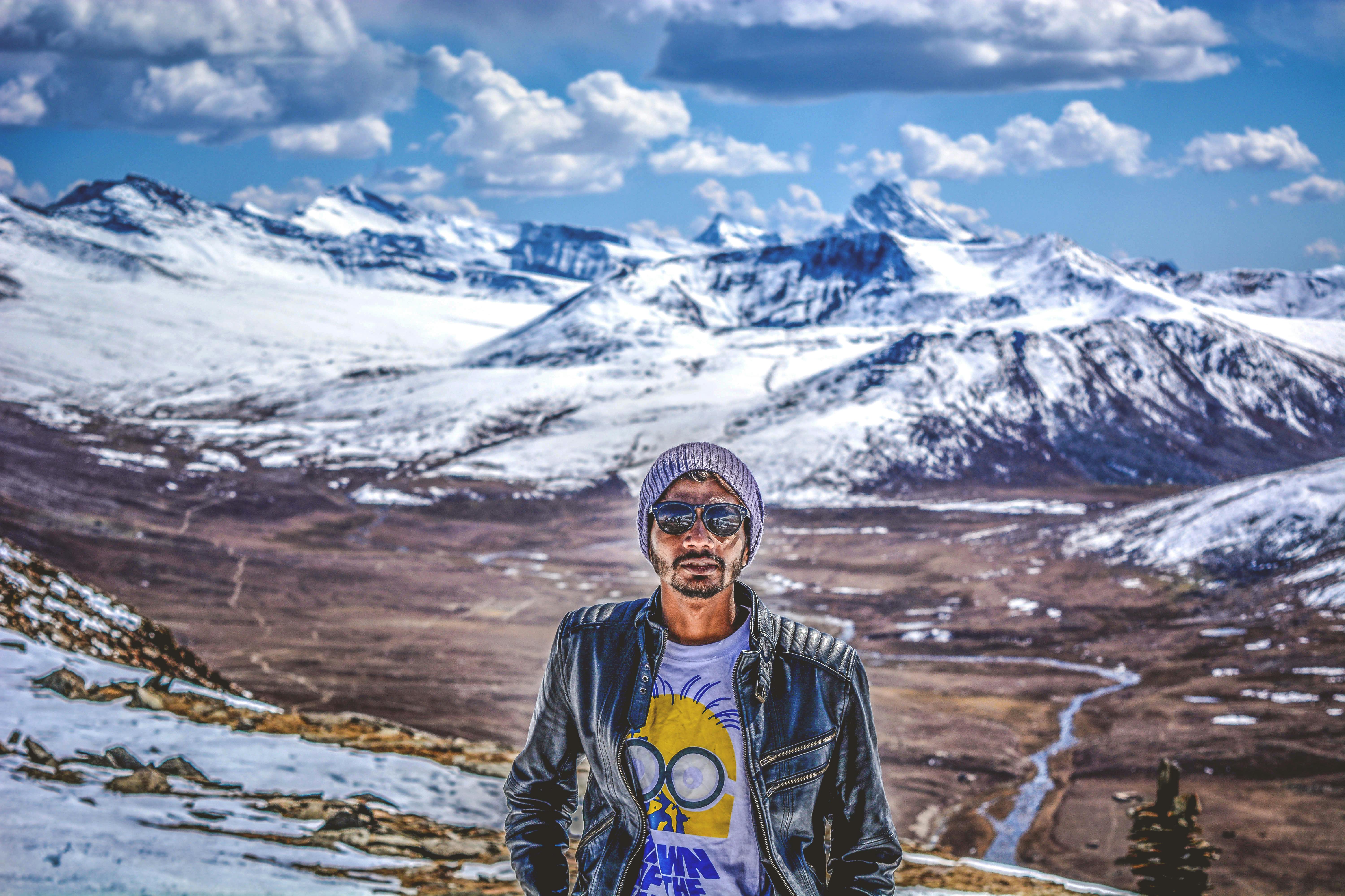 Free stock photo of beanie, fashion, leather jacket