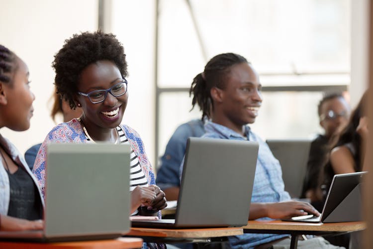 Laughing Students In Class