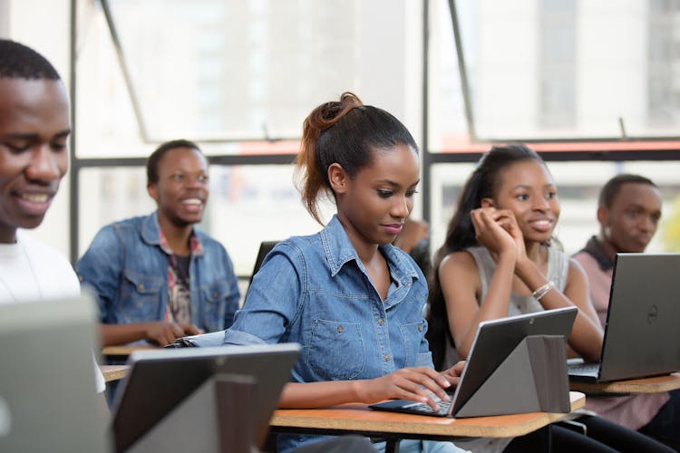 Students Sitting In Class