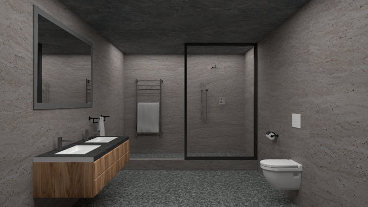 An Empty Bathroom