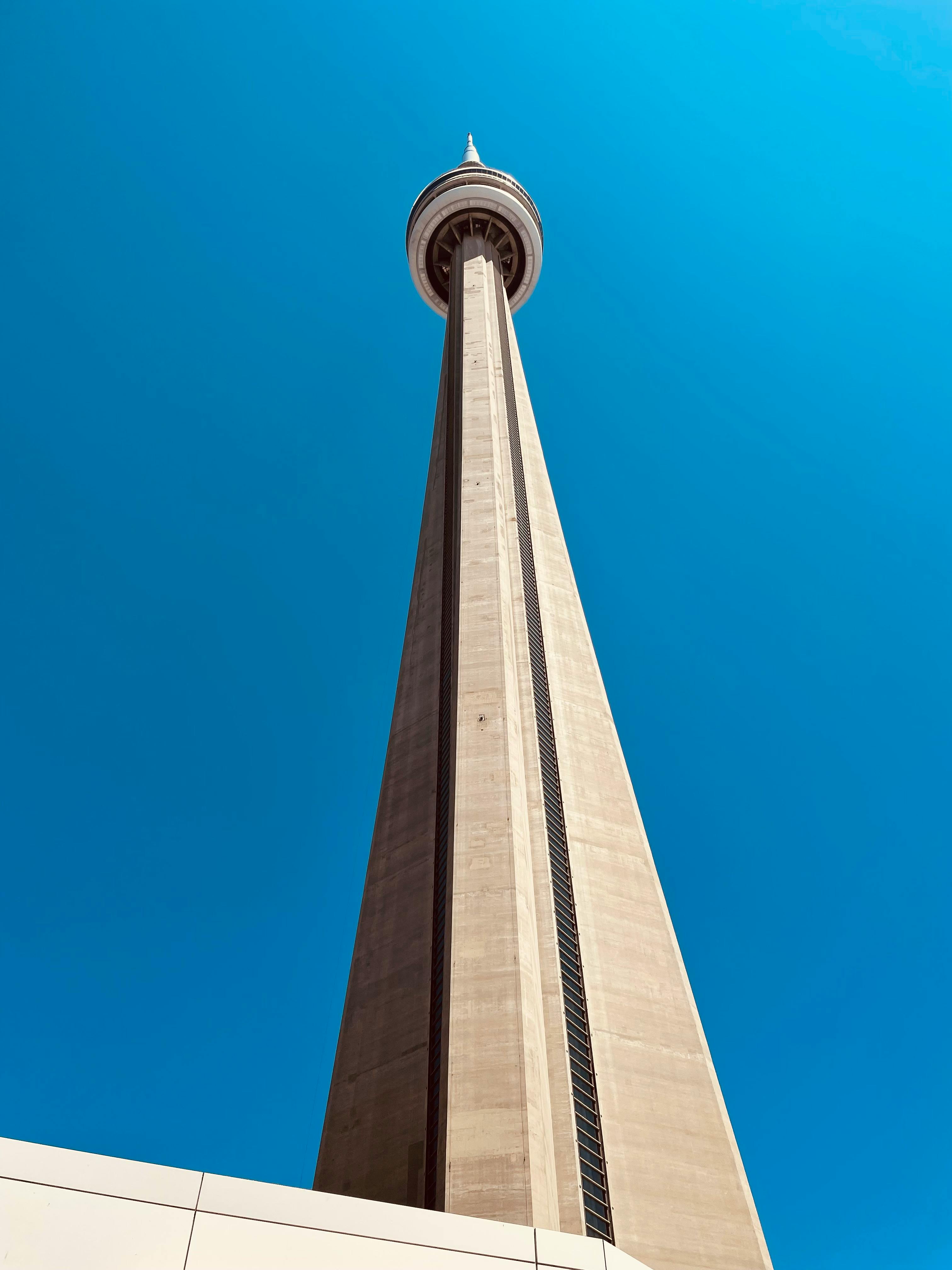 Low-angle Photo of Lighted Tower during Night · Free Stock Photo