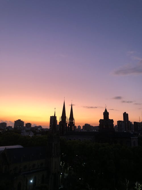 Free stock photo of atardecer, beautiful sky, building