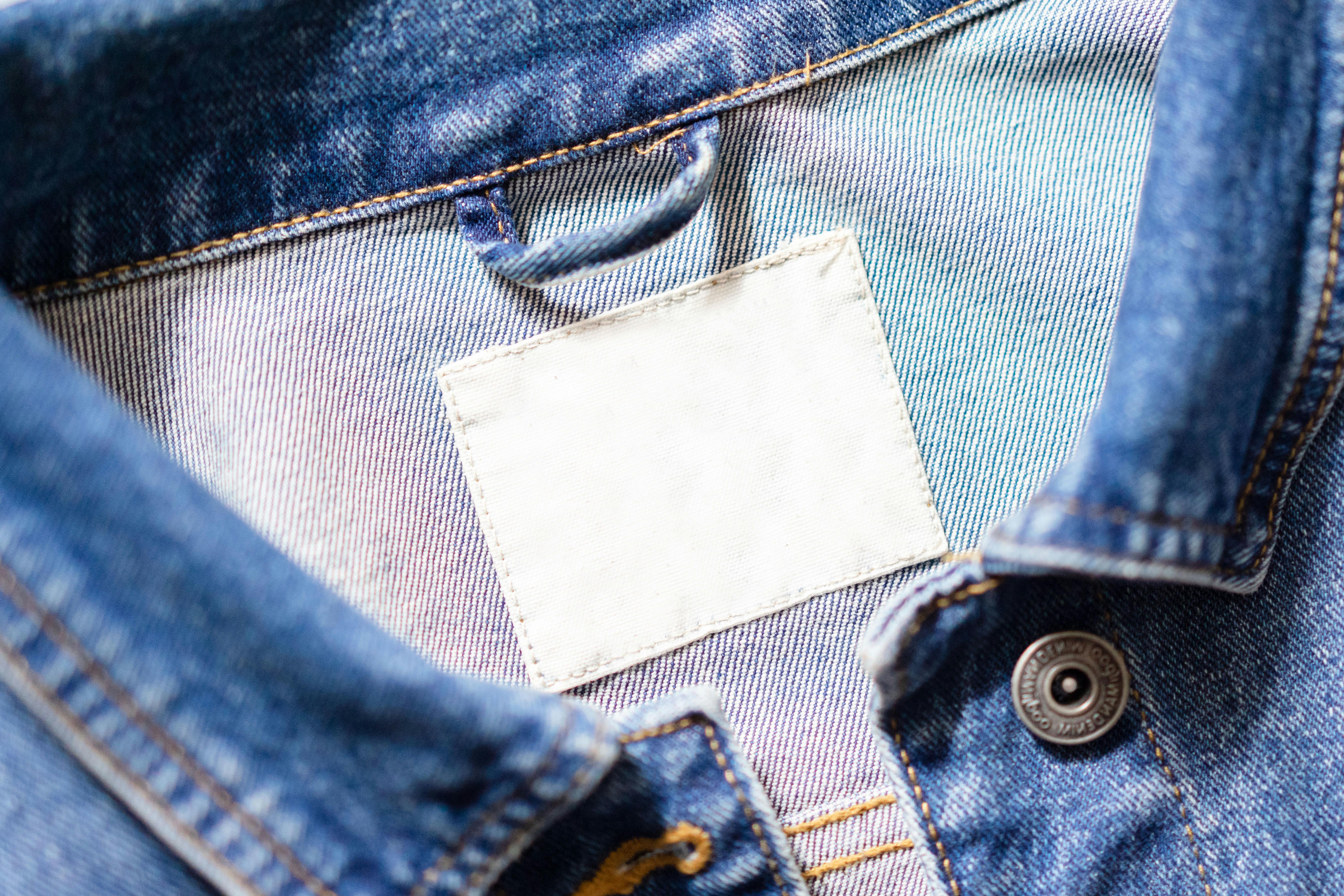 Free Stock Photo of Denim jeans back pocket with stitching