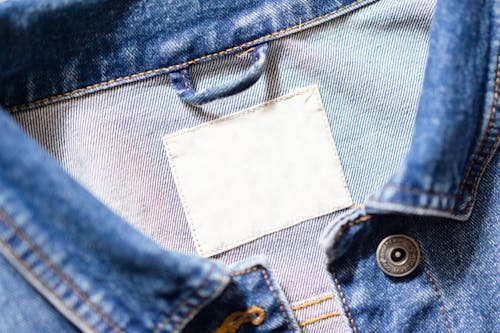 Free Blue Denim Jeans With White Tag Stock Photo