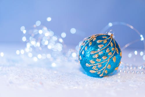 A Blue Christmas Ornament