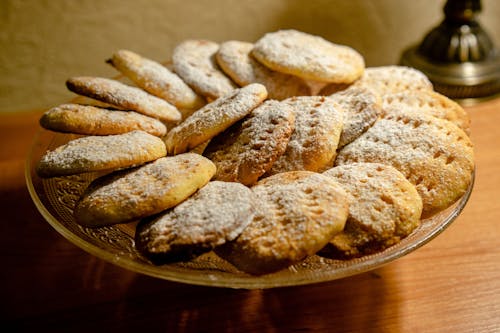 Plate of Sweet Cookies on Plate