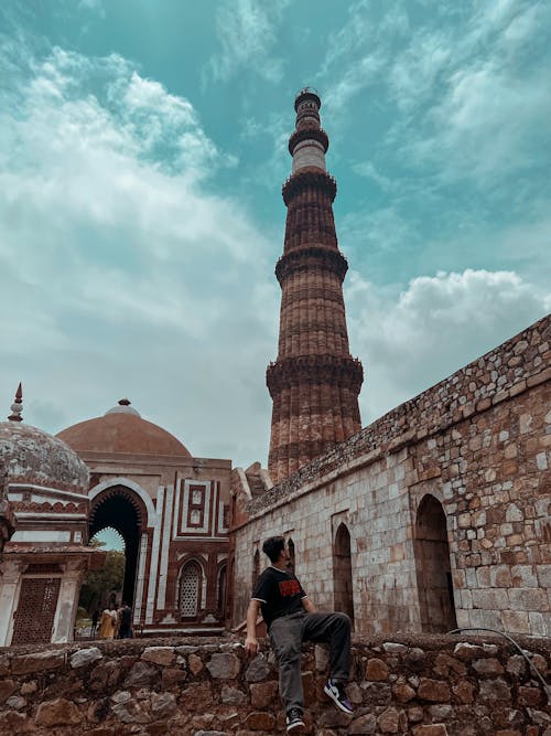 Δωρεάν στοκ φωτογραφιών με qutab minar, άνδρας, αρχαίος