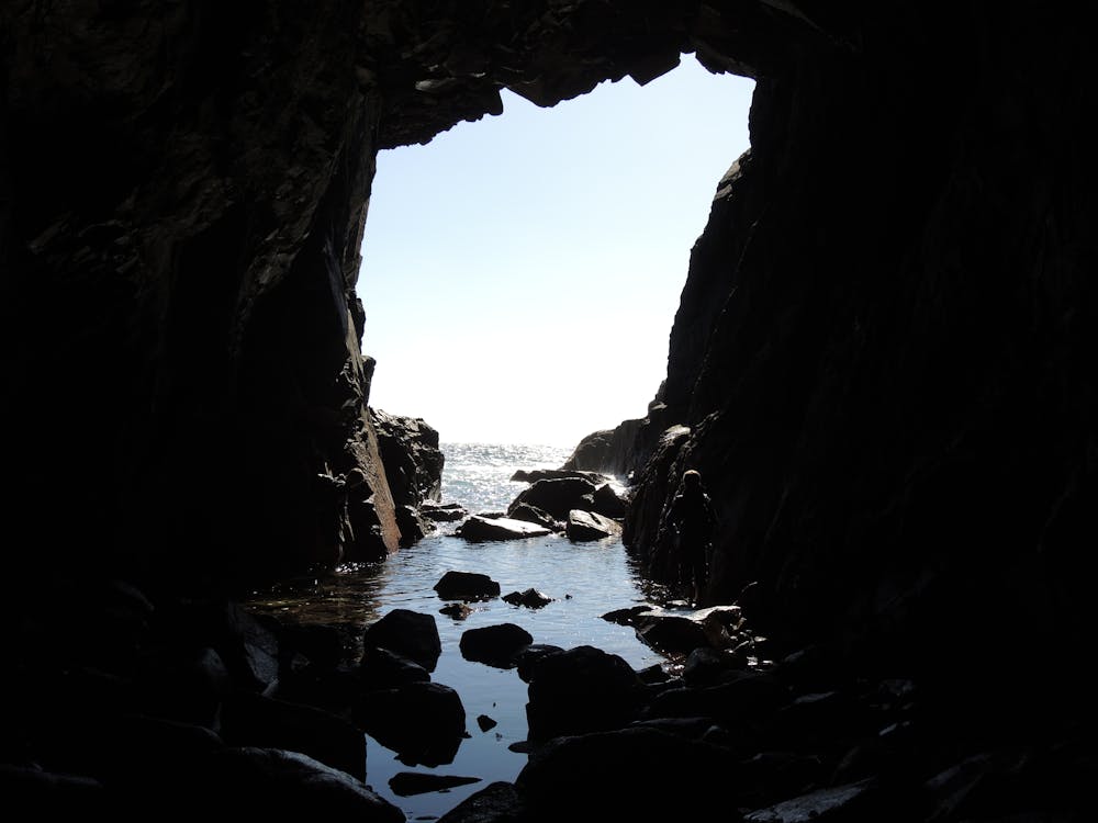 Free stock photo of cave, sea