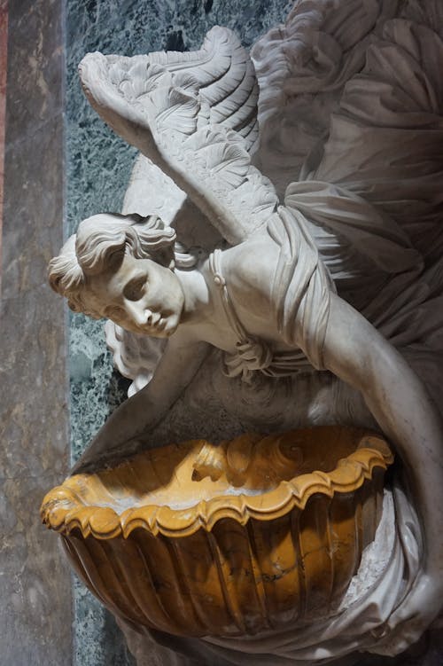 天使, 天使の翼, 彫刻の無料の写真素材