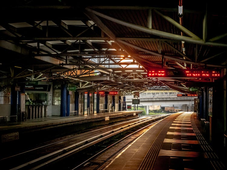 Empty Train Platform