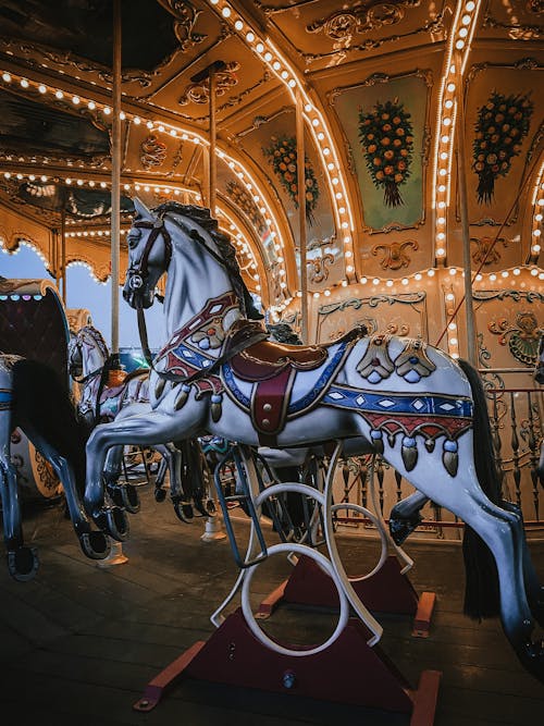 White Horse on Carousel 