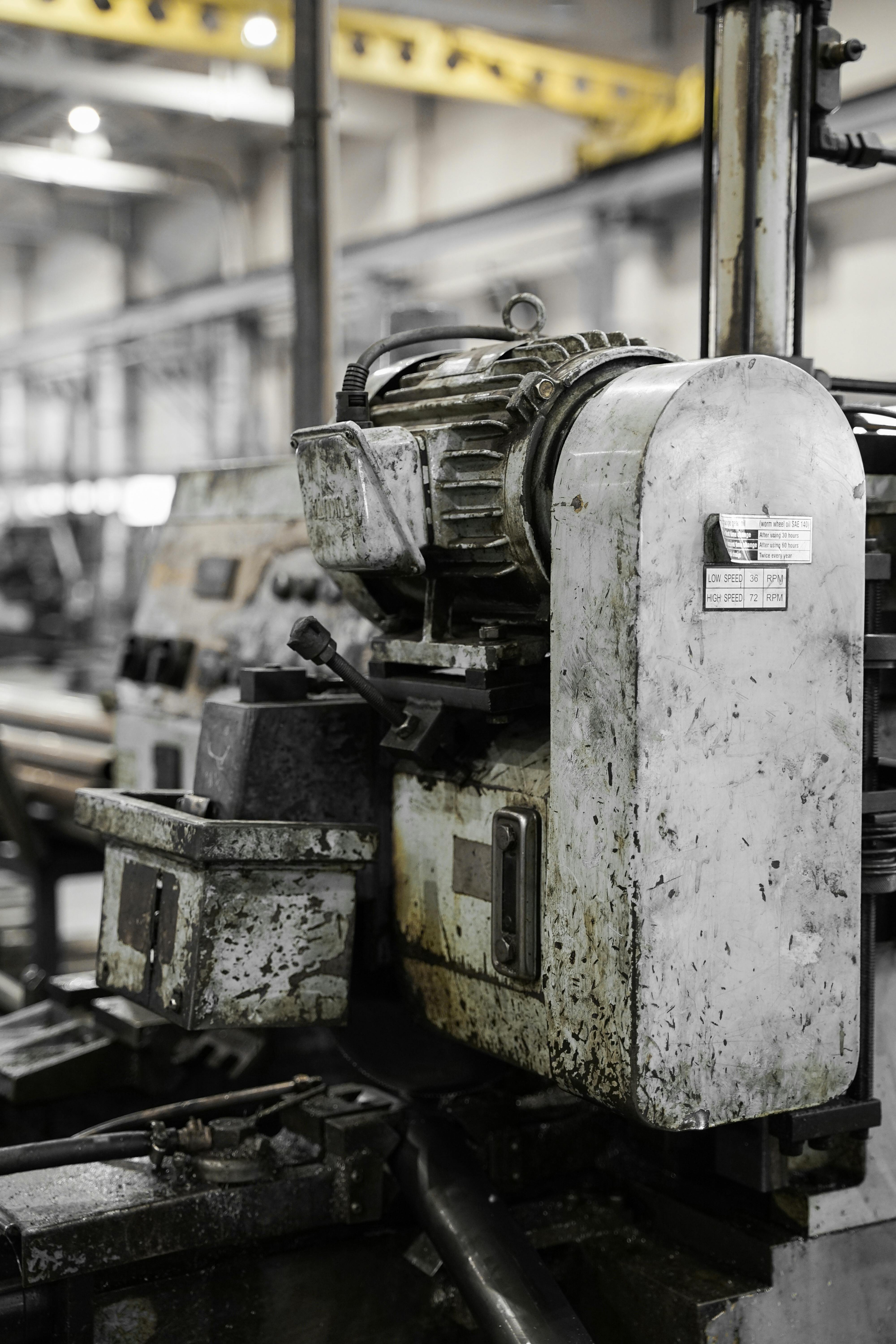 abandoned factory machinery