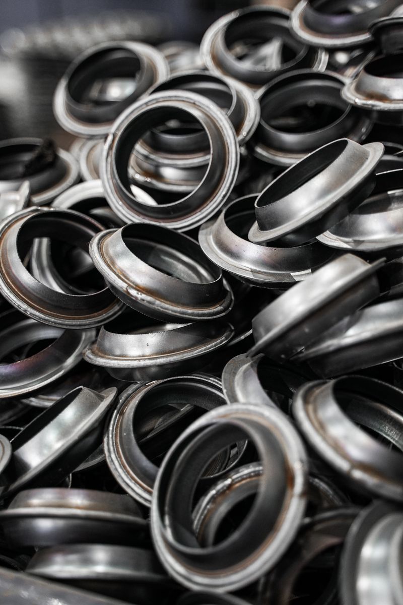 Metal flanges showcasing industrial precision