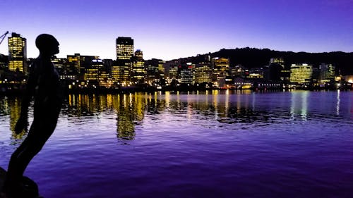 Free stock photo of buildings, calm waters, city