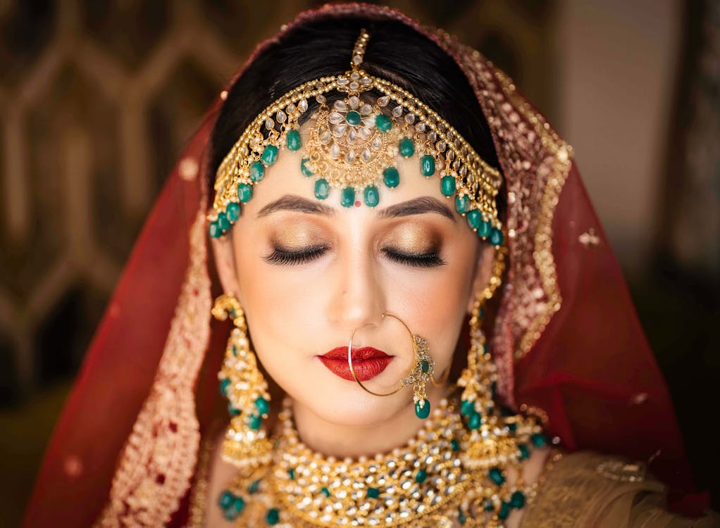 印度女人, 婚紗禮服, 婚纱摄影 的 免费素材图片