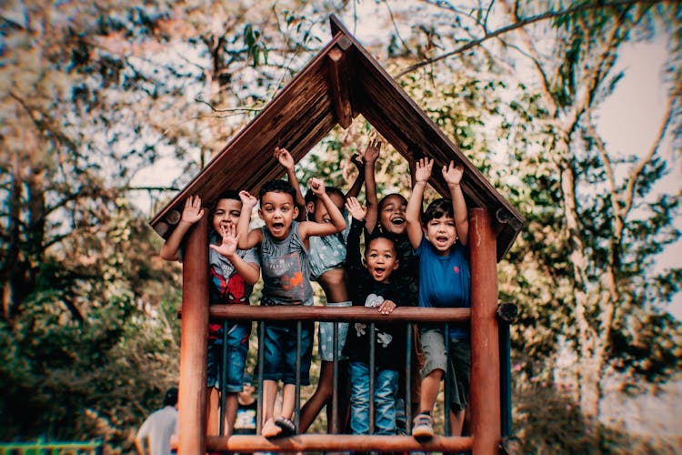 Group Of Happy Children 