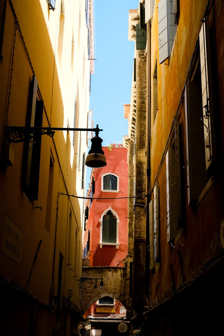 Narrow Alley In Town