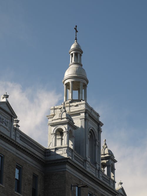 Church Tower Under Blue Sky