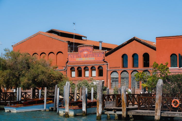 A Glass Factory In Venice Italy