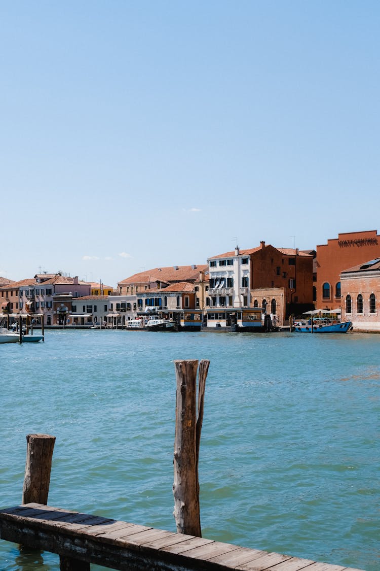 Waterfront Houses In Giudecca, Venice, Italy