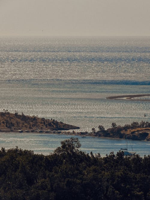 Aerial Photography of the Seashore Harbor