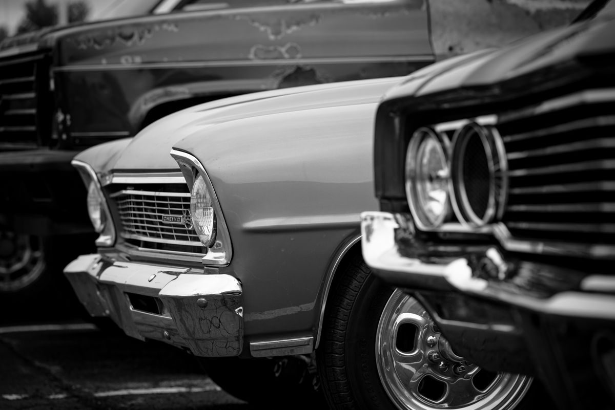 Paul Mathewson of the Bangers and Cash cast at a classic car auction