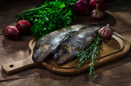 Kostnadsfri bild av fiskar, ingredienser, kryddor