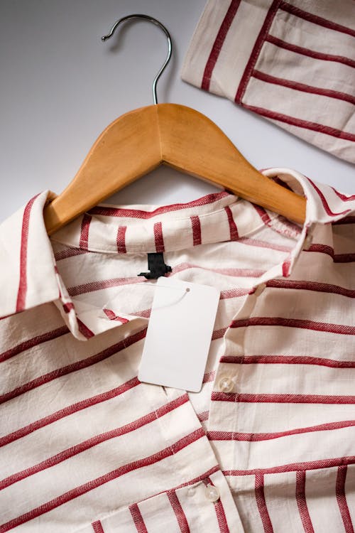 Striped Shirt with a Blank Tag