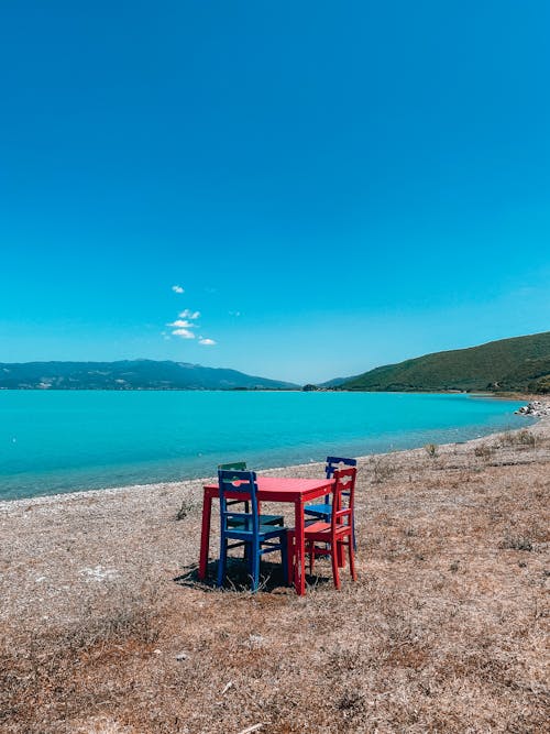 Fotos de stock gratuitas de cielo azul, lago, litoral