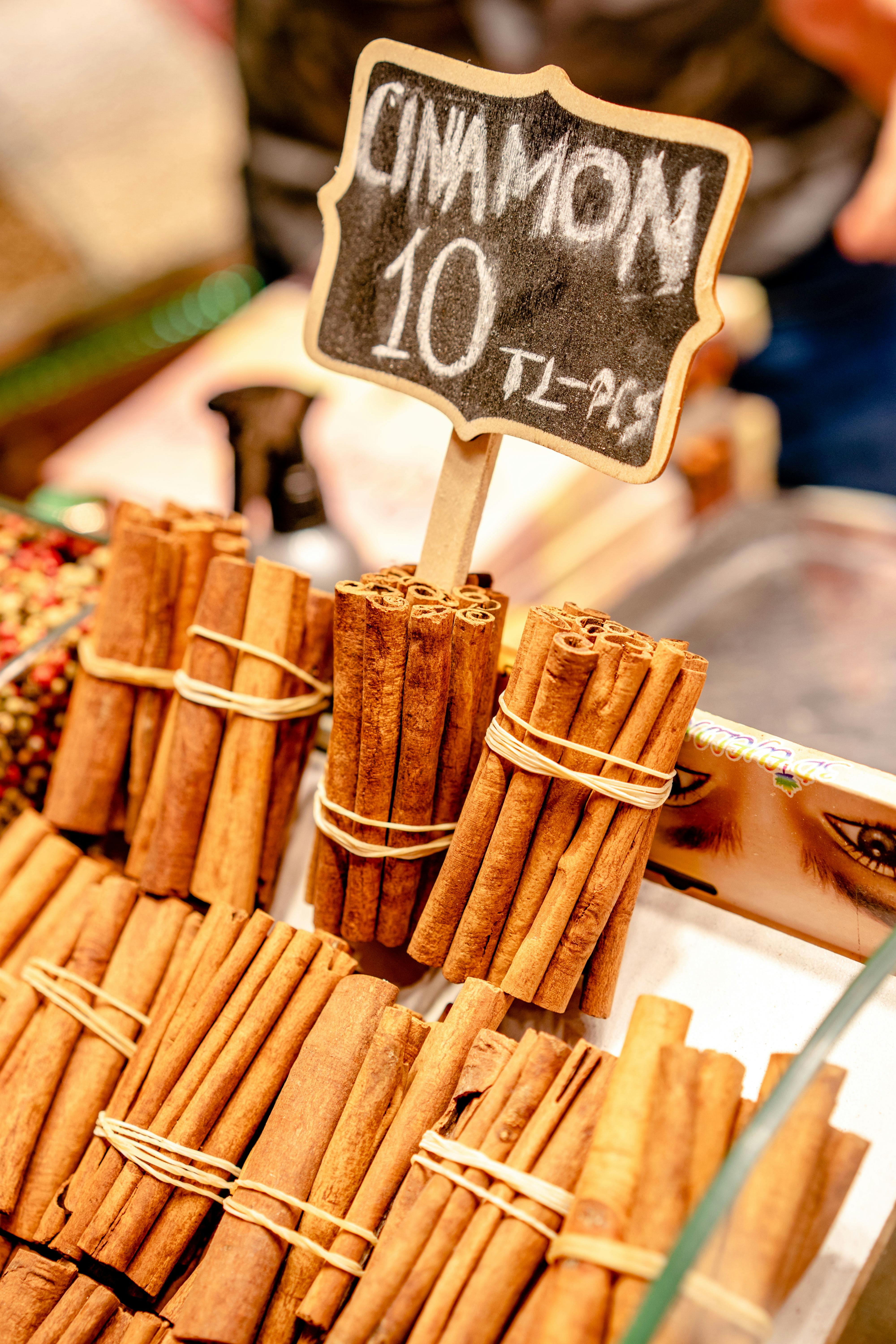 Cinnamons Sticks for Sale · Free Stock Photo