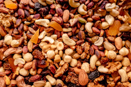 Free Full Shot of Various Nuts Stock Photo