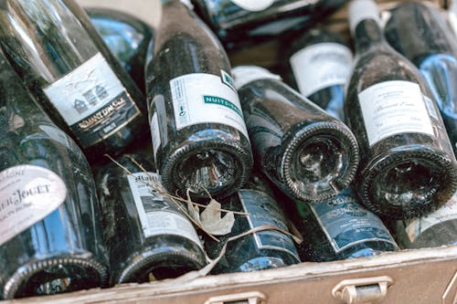 Wine Bottles in a Case